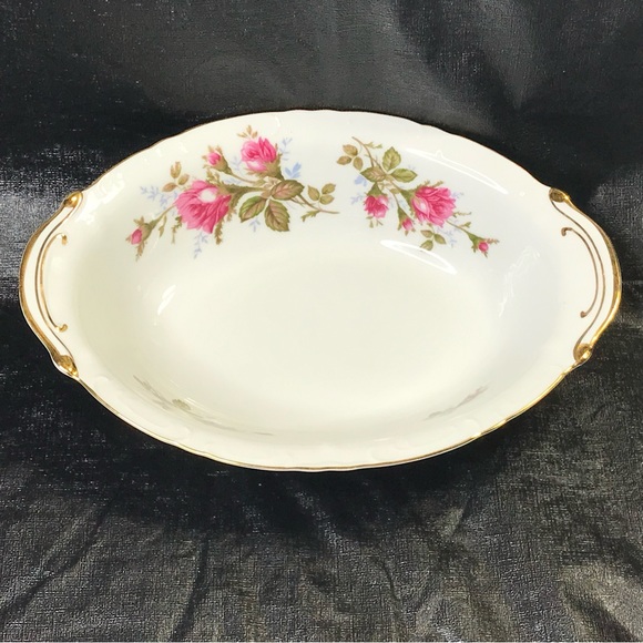 Royal Rose Fine China Japan Vegetable Oval
Serving Bowl Pink Floral Gold Trim - Picture 2 of 6
